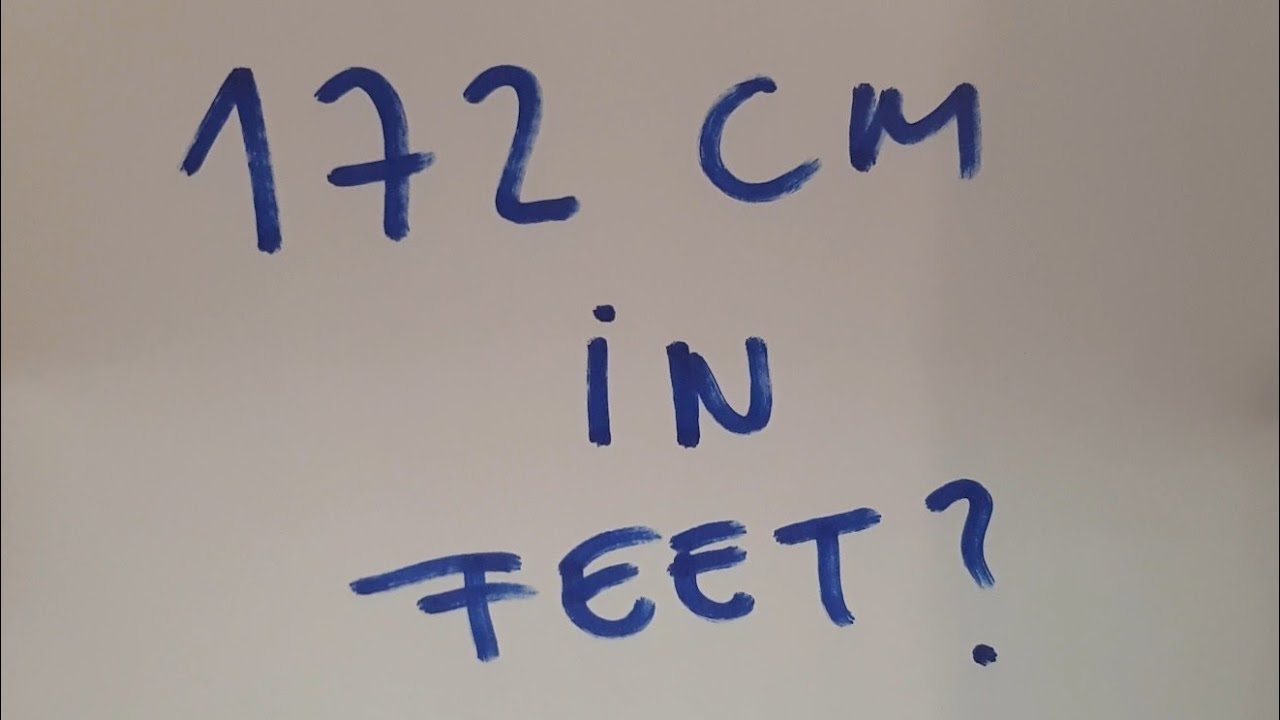 1.72 cm in feet