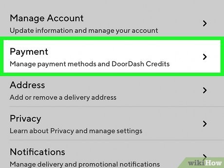 how to remove cards from doordash