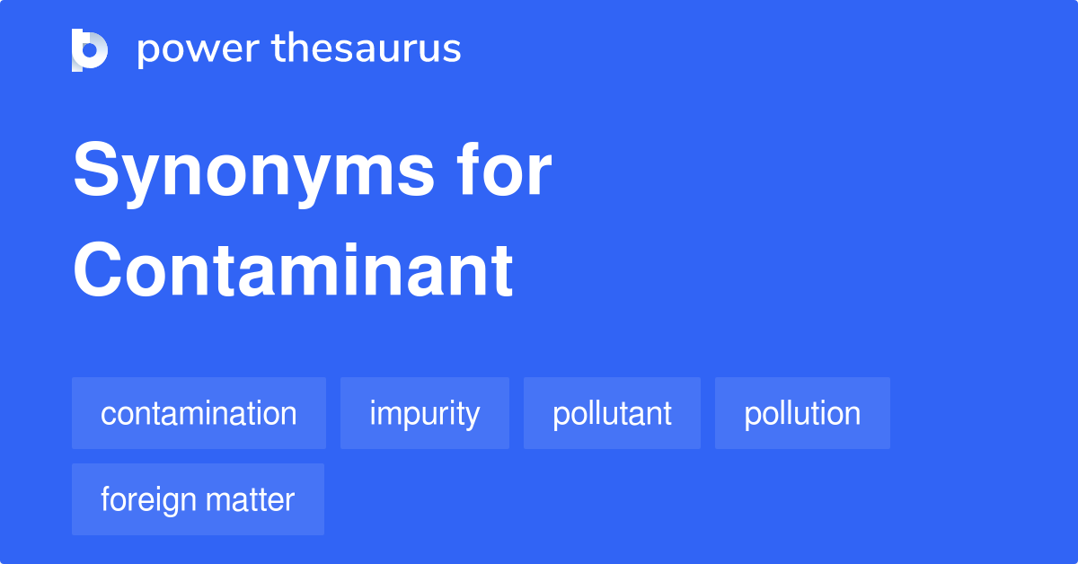 synonym for contaminant