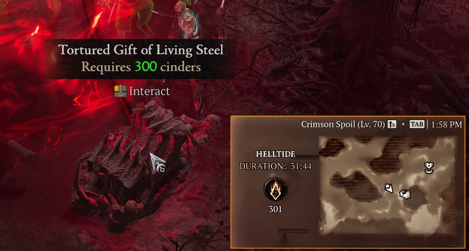 tortured gift of living steel