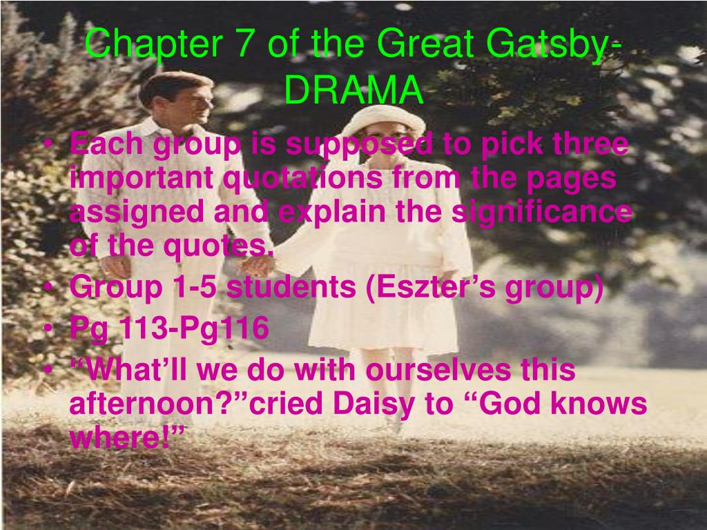 the great gatsby chapter 7 quotes