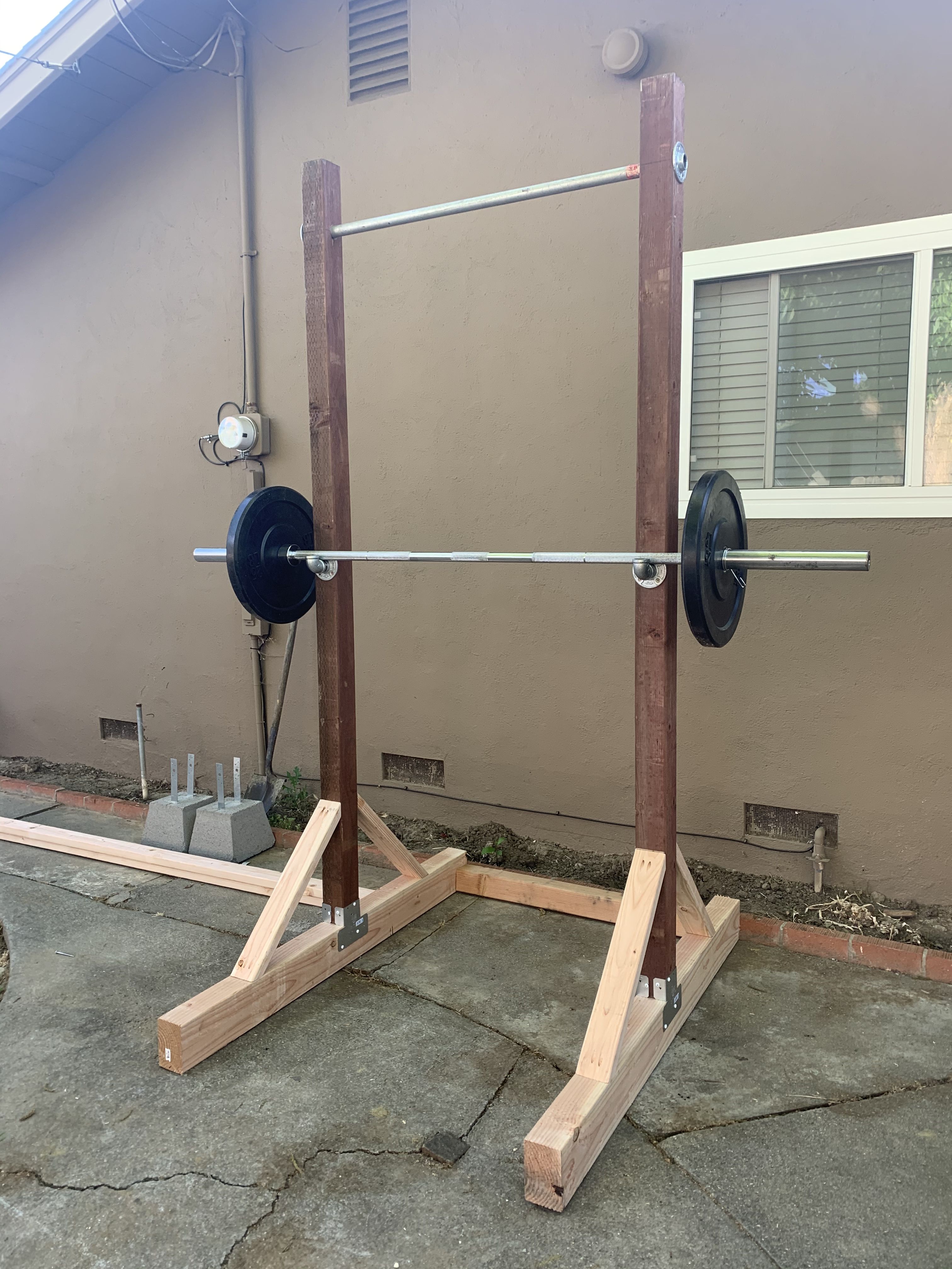 homemade squat rack