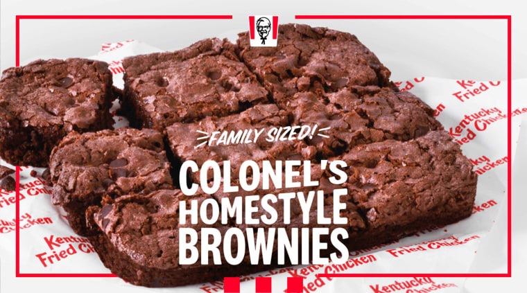 kfc brownie calories