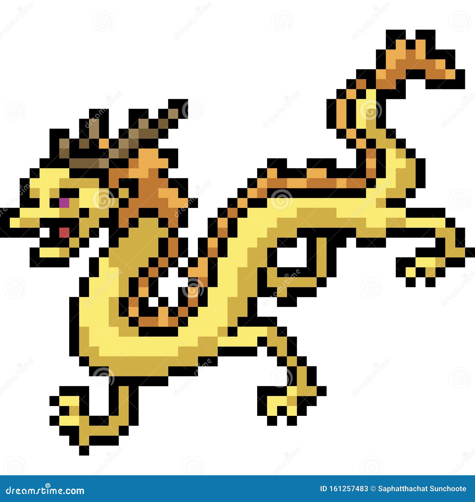 pixel art dragon