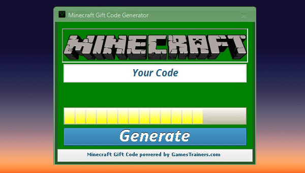 minecraft redeem code generator