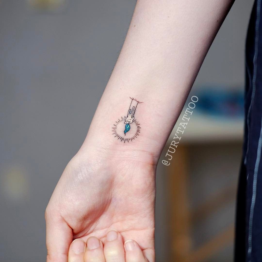 candle tattoo minimalist