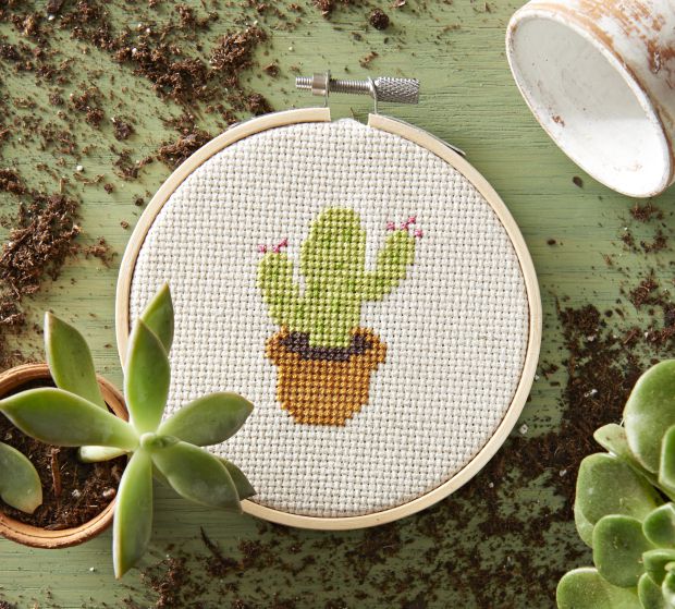 cactus cross stitch pattern