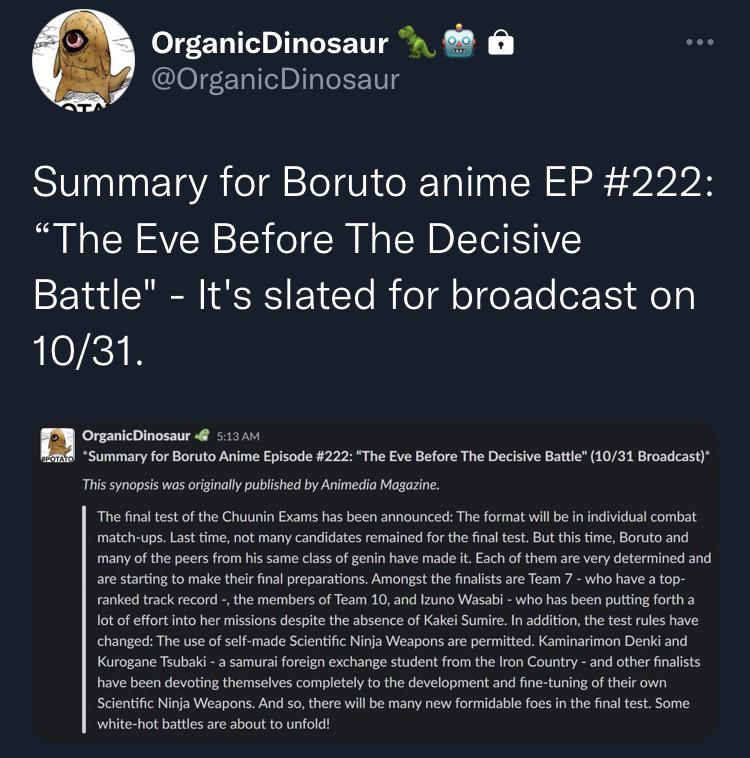 boruto episode summary