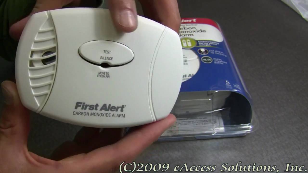 first alert carbon monoxide alarm beeping
