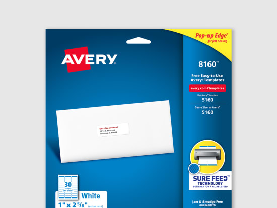 avery label