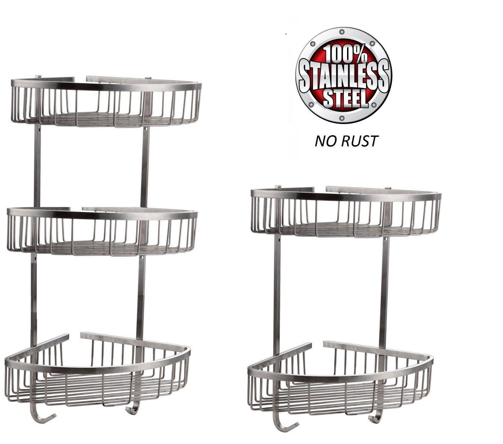 free standing shower caddy rust proof