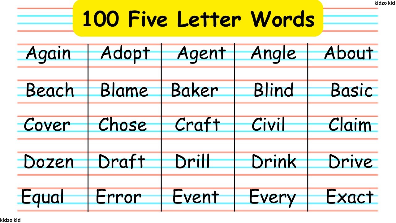 5-letter words