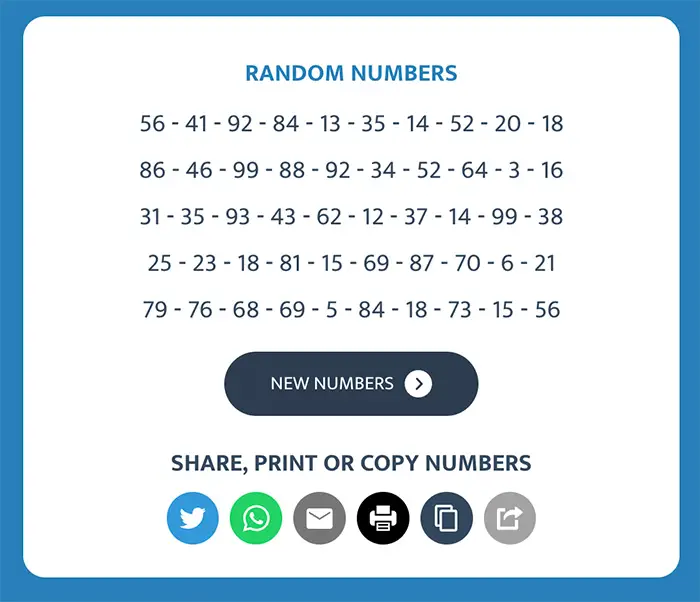 picka random number