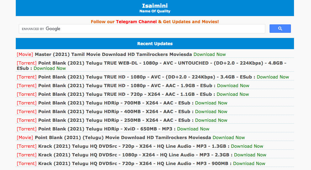 isaimini hd movie download