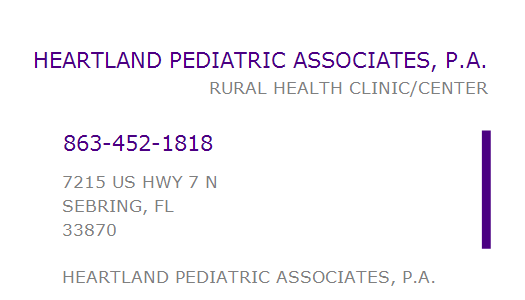 heartland pediatrics sebring