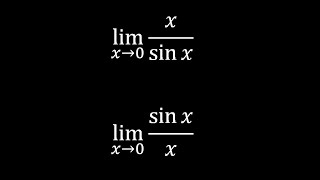 limit x/sinx