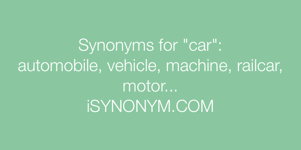 car synonym