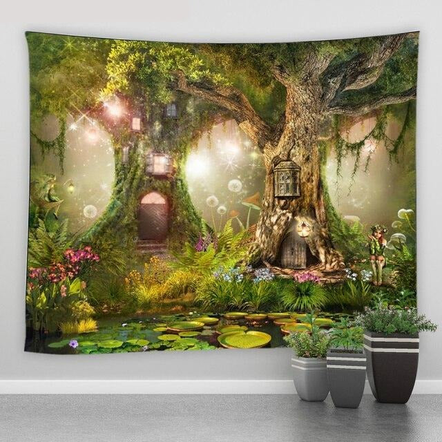 shower curtain garden