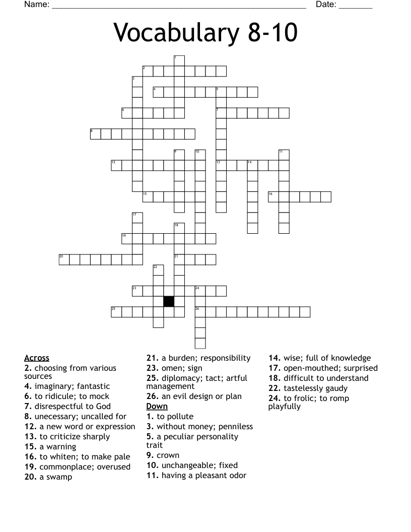 commonplace crossword