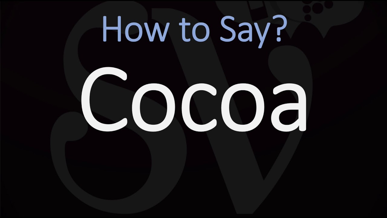 cacao pronunciation