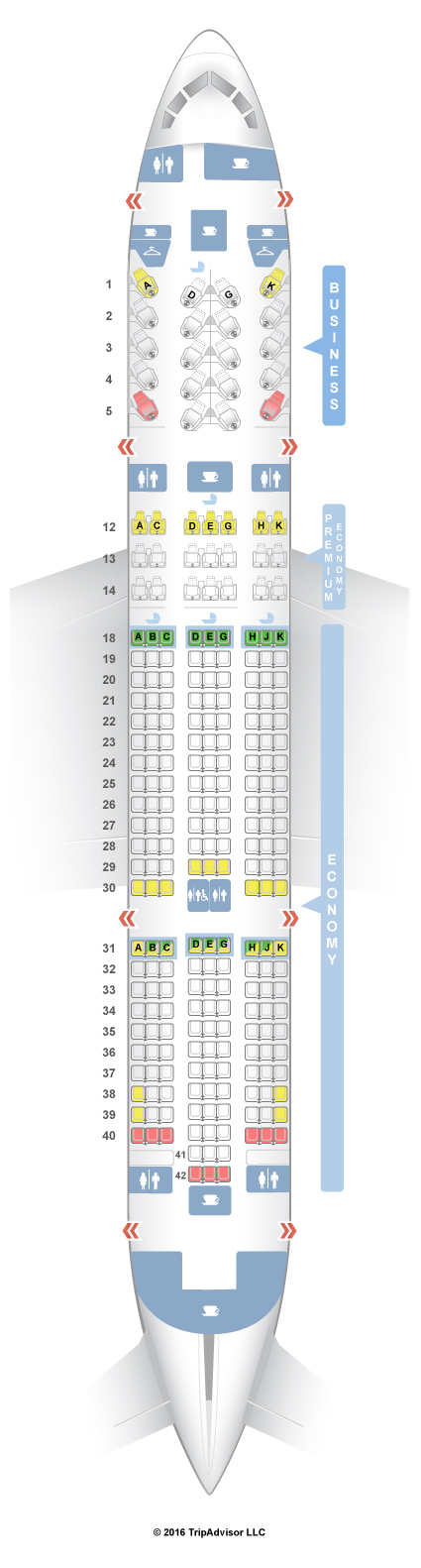 air canada 877 seating chart