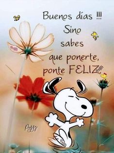 imagenes de buenos dias con snoopy