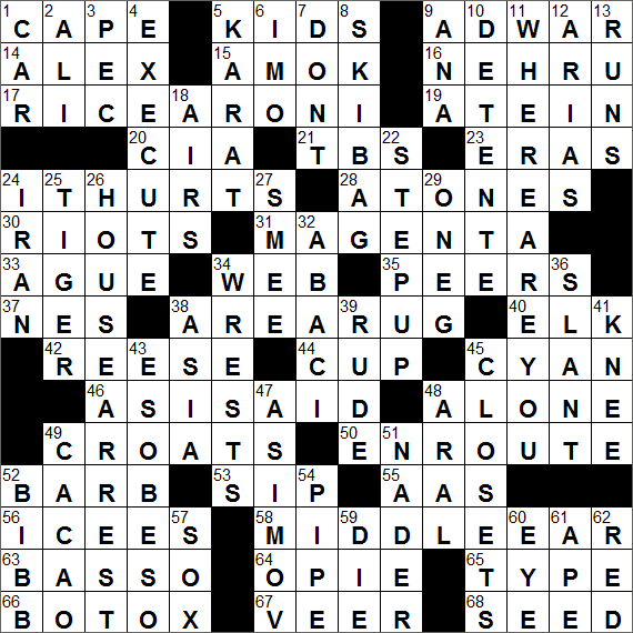 hammer crossword clue