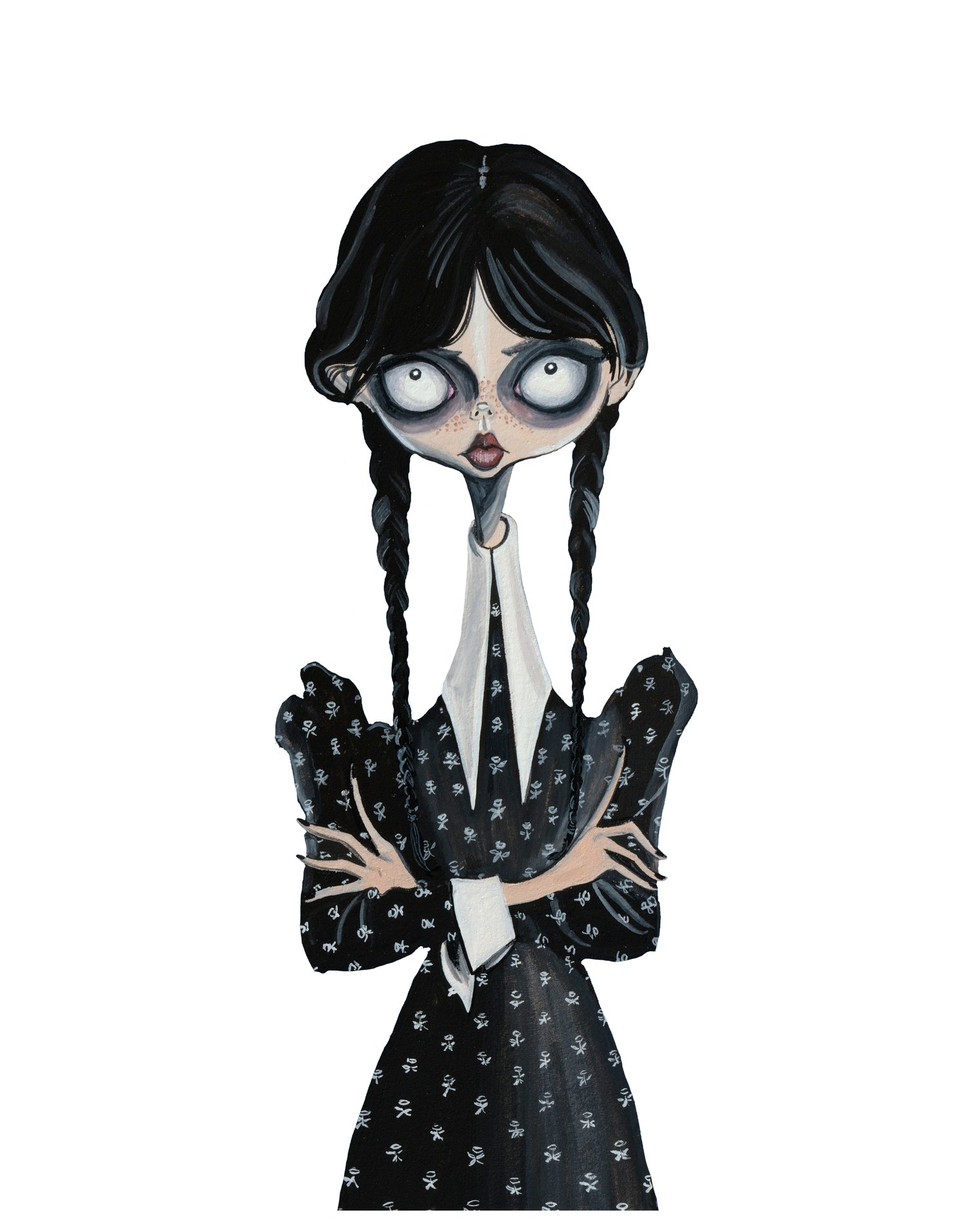 wednesday addams art