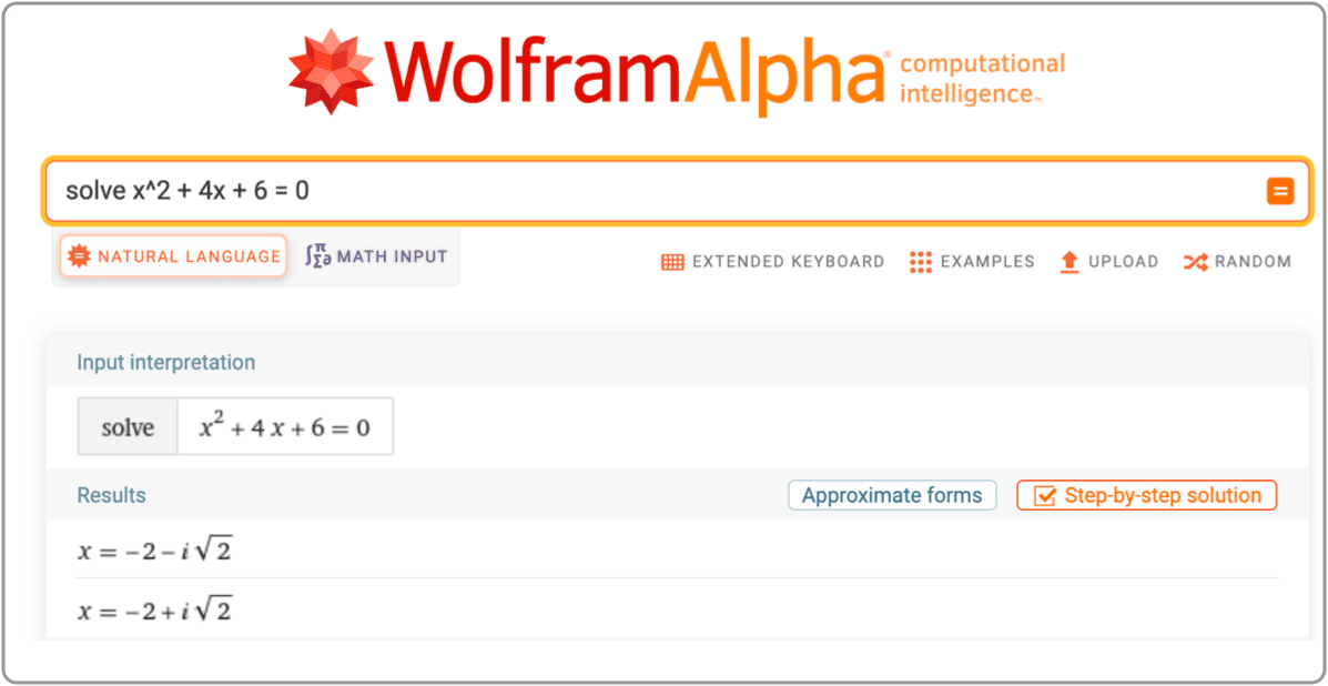 wolfram alpha calculator