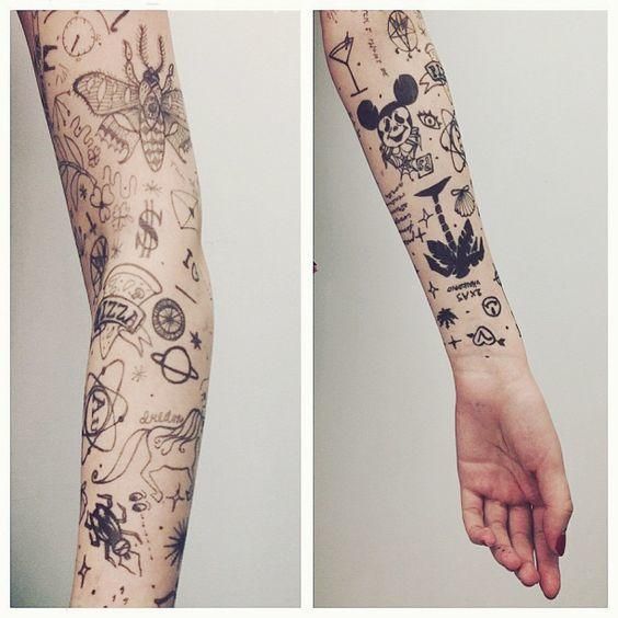 random tattoo sleeve