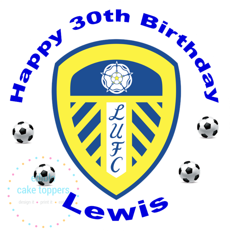 leeds united cake toppers