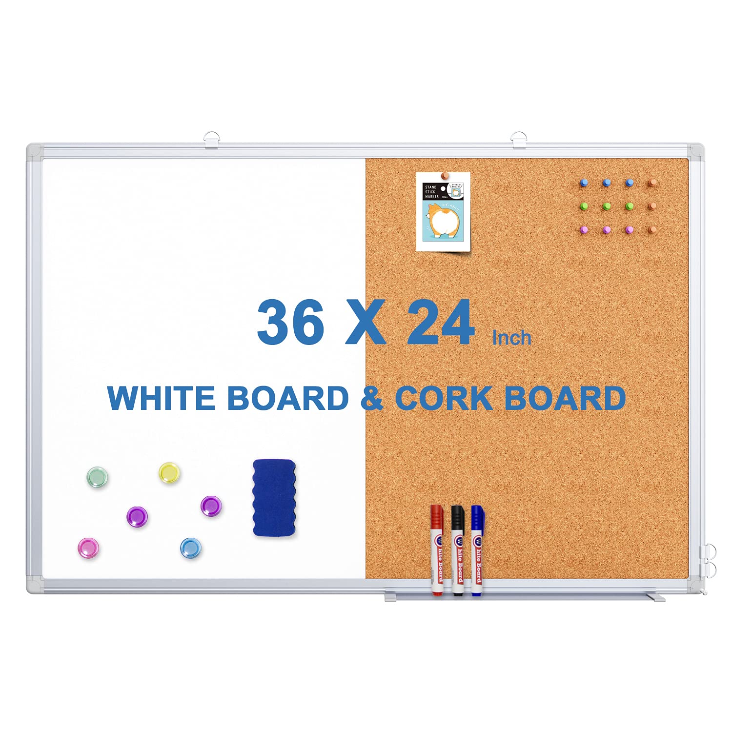whiteboard corkboard combo