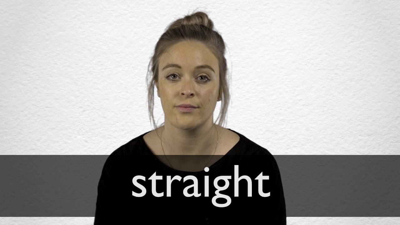 qué significa en inglés straight