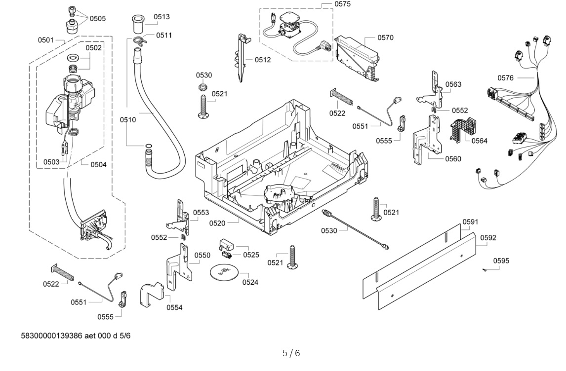 bosch dishwasher diagram