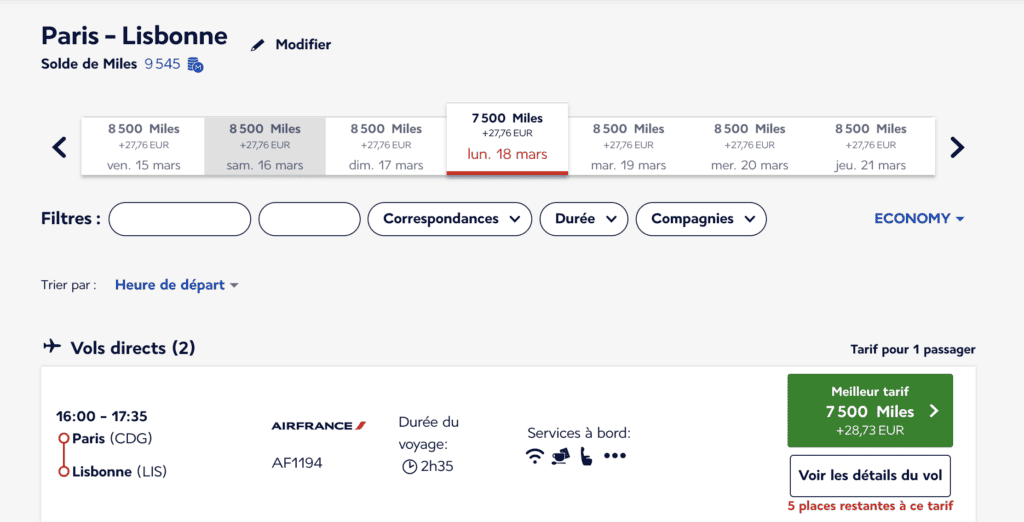 claim air france miles