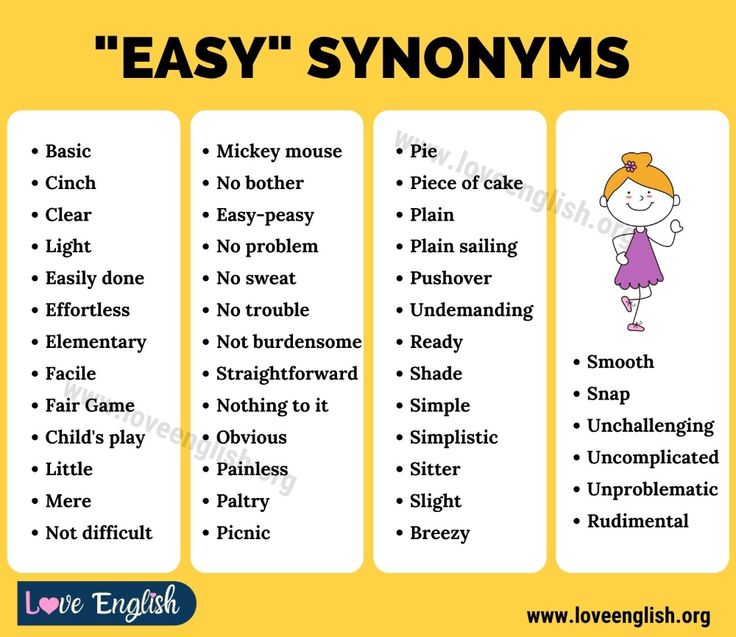 synonym for easy