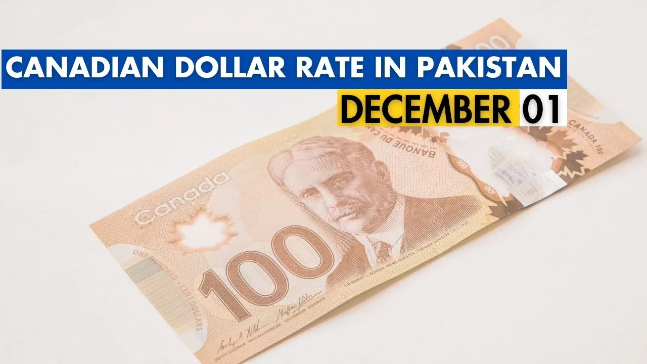 canadian dollar rate in pakistan today