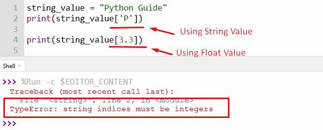 string indices must be integers