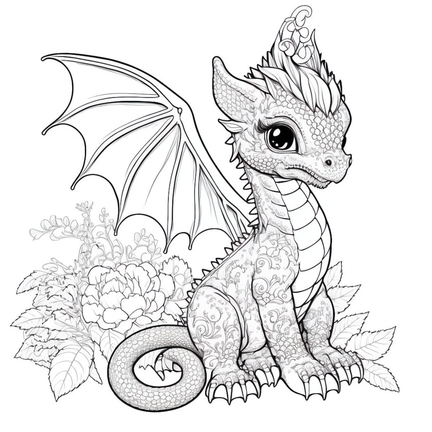 printable dragon pictures