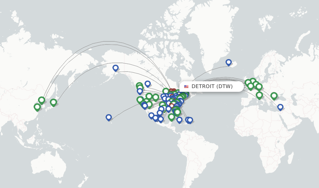 dtw airport flights