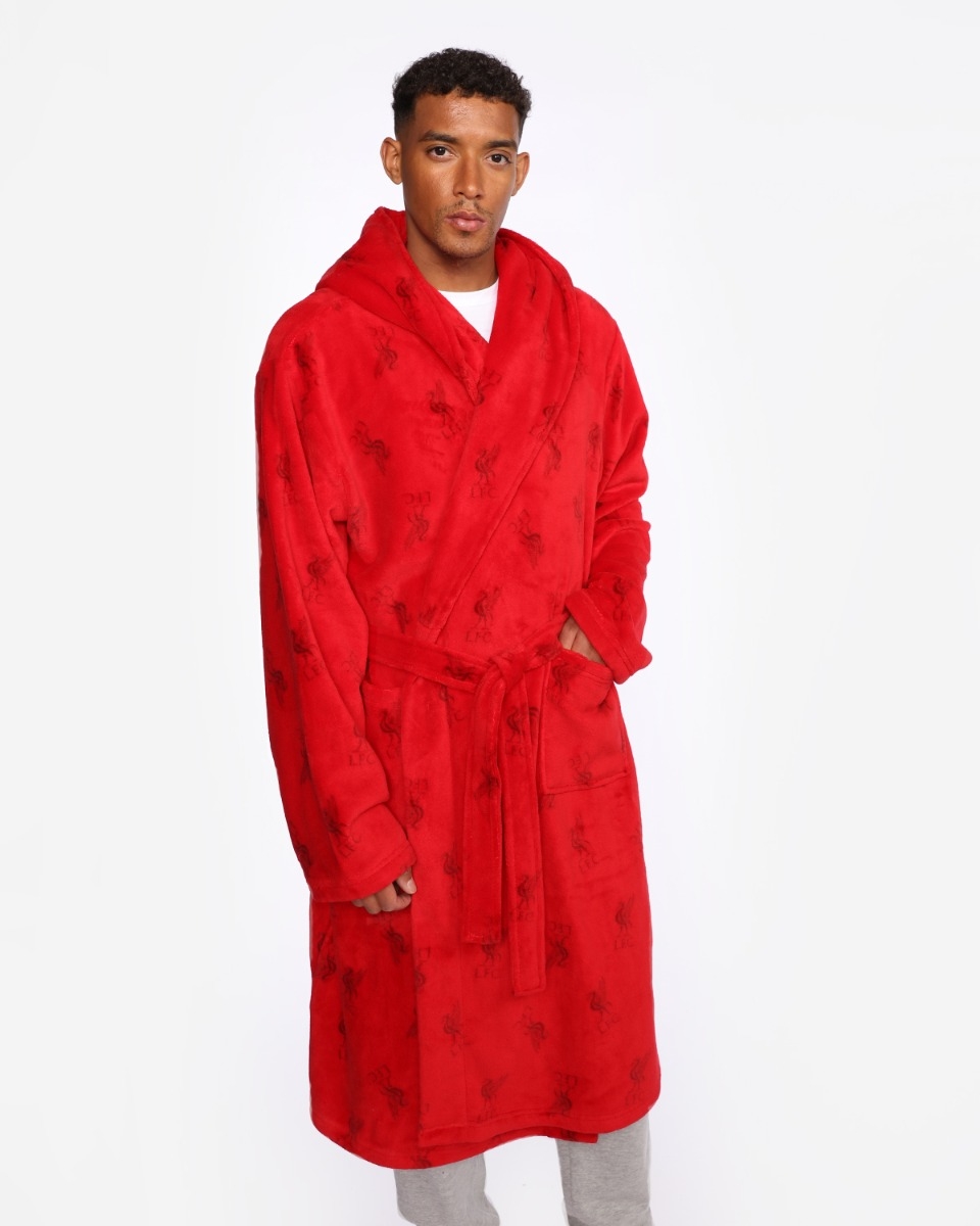 mens hooded dressing gown