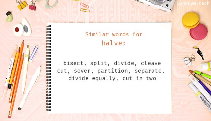 halved synonym