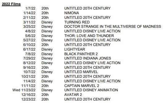 new movie release calendar