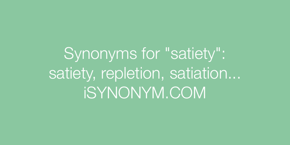 satiated synonym