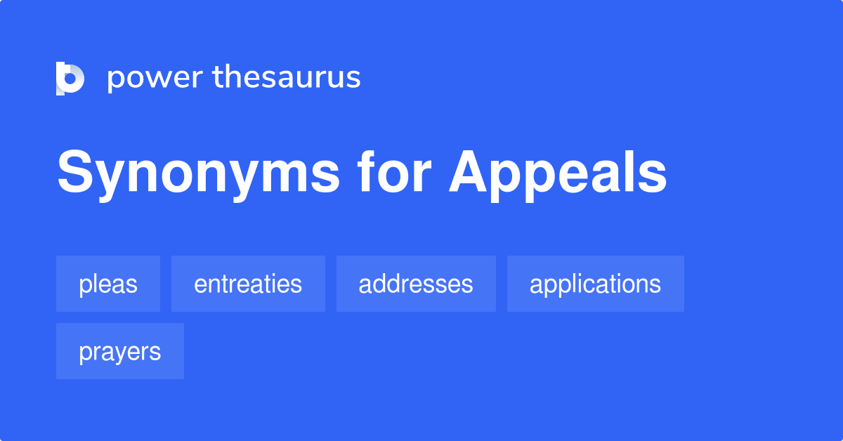 appeal thesaurus