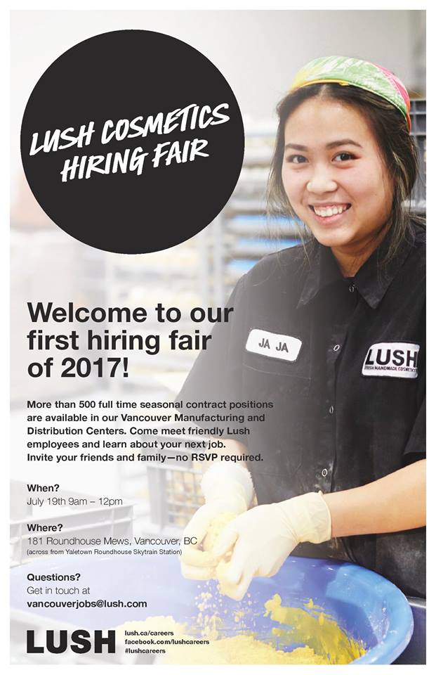 lush hiring