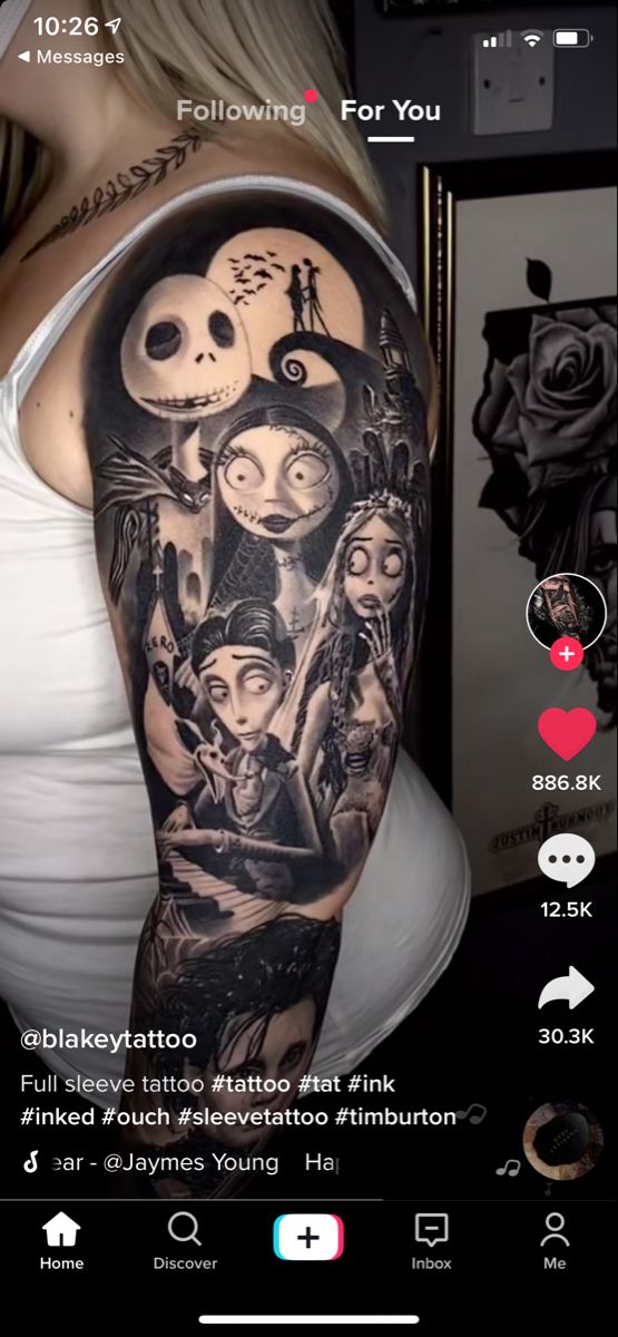 tatuajes de tim burton