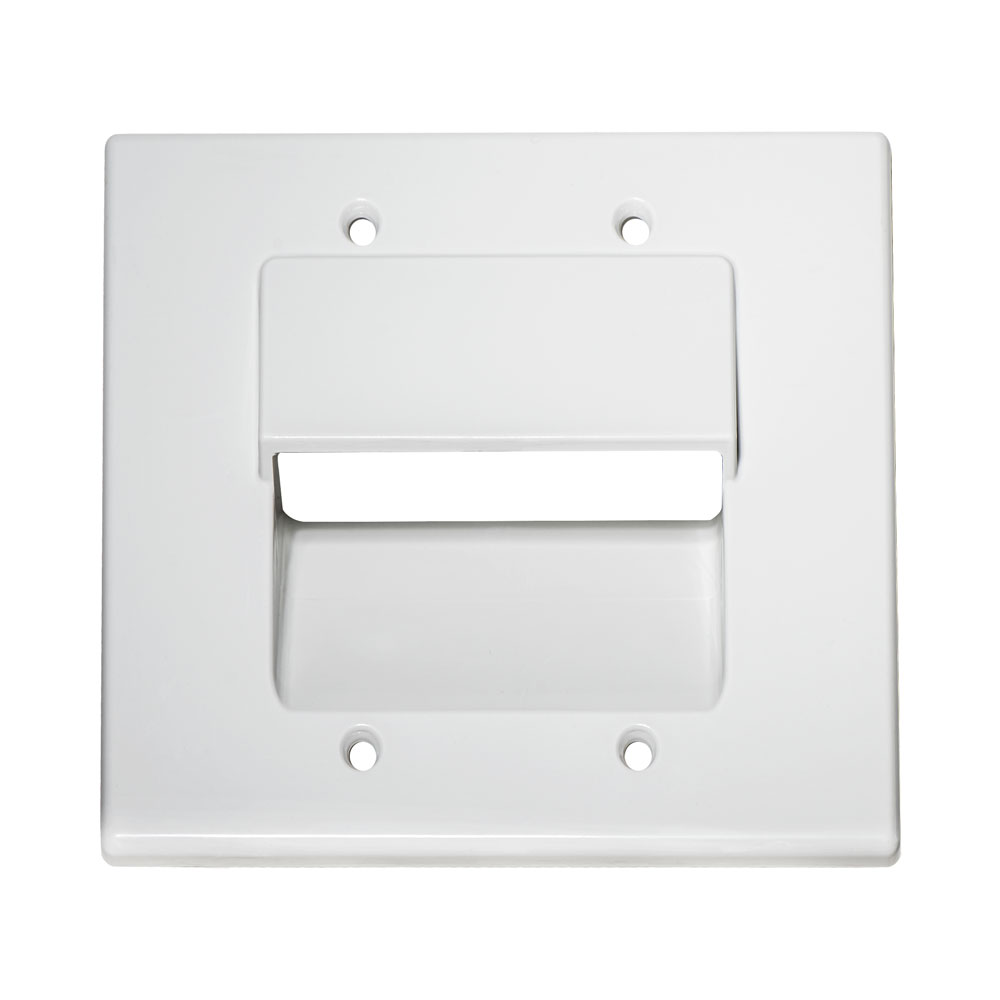 2 gang cable wall plate