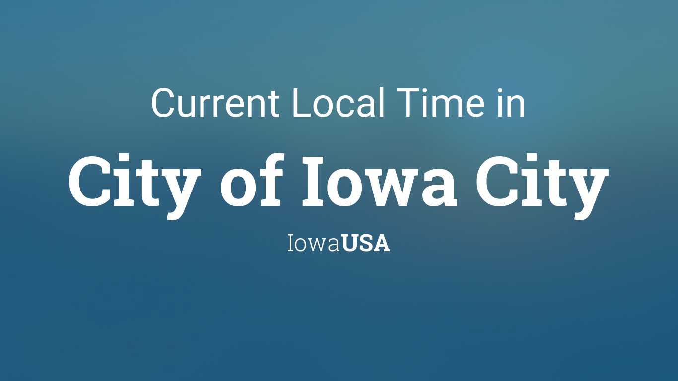 current time iowa usa