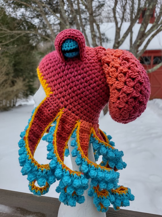 crochet octopus hat